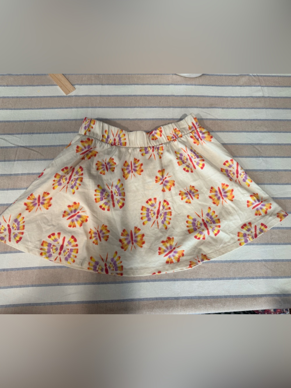 GAP Cream Skirt with Pink, Orange & Yellow Floral Print
